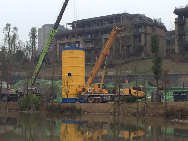 重慶市璧山區(qū)秀湖綠島污水干線工程一體化預制泵站項目